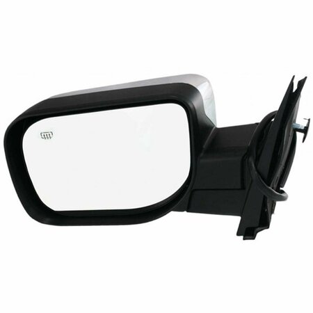 GEARED2GOLF Left Outside Rear View Power Heated Mirror with Chrome Cover GE3082275